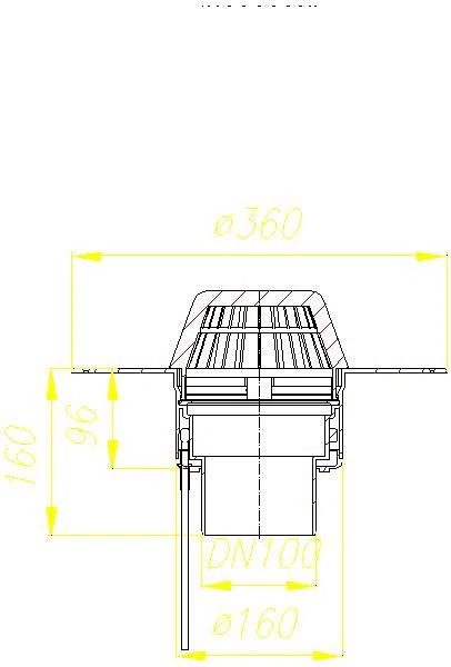 DALLMER Dachablauf 62 H PVC, beheizt, DN 100