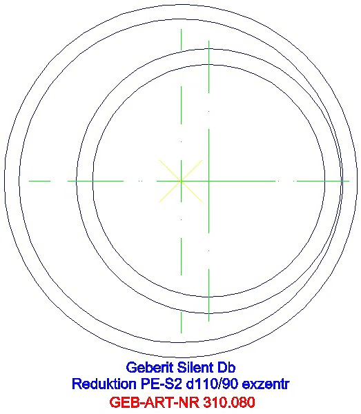 GE Silent-db20 Reduktion exzentrisch d110/90_310.080.14.1_G