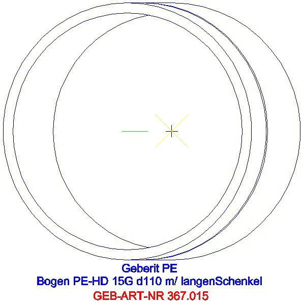 GE PE Bogen 15Gr mit langem Schenkel d110_367.015.16.1_G