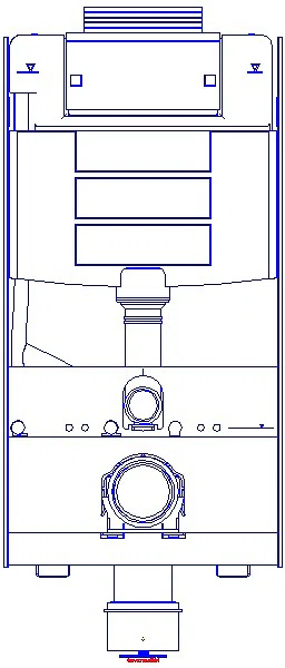 GE GIS Element für Wand-WC 100cm mit Omega UP-SPK 12cm Bet. vorne/oben_461.151.00.1_A