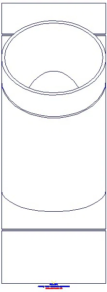 GE PE Abzweig 45Gr d315/315_372.148.16.1_L