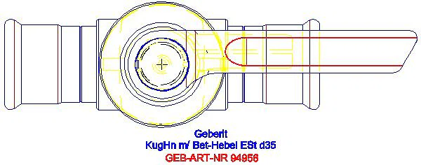GE Mapress Kugelhahn d35 mit Betätigungshebel edst._94956_G