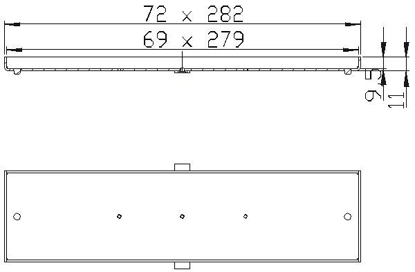 DALLMER Abdeckung CeraFloor/CeraFrame Connect, schwarz matt