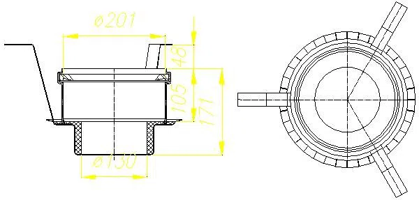 DALLMER Brandschutz-Rohbauelement 4, DN 100