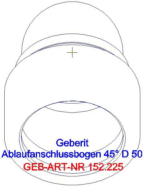 GE Anschlussbogen 45Gr mit Quetschverschraubung d50_152.225.11.1_G