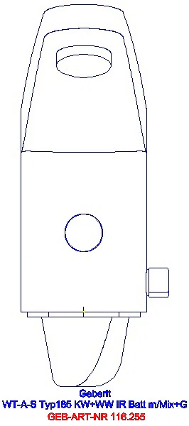GE Waschtischarmatur Typ 185 Batteriebetrieb mit Mischer und Griff_116.255.21.1_A