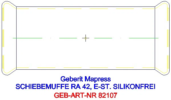 GE Mapress Edelstahl Schiebemuffe d42 (LABS-frei)_82107_G