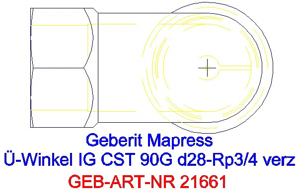 GE Mapress C-Stahl Übergangswinkel 90Gr mit IG d28-Rp3/4 verzinkt_21661_G