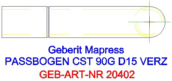 GE Mapress C-Stahl Passbogen 90Gr d15 verzinkt_20402_G
