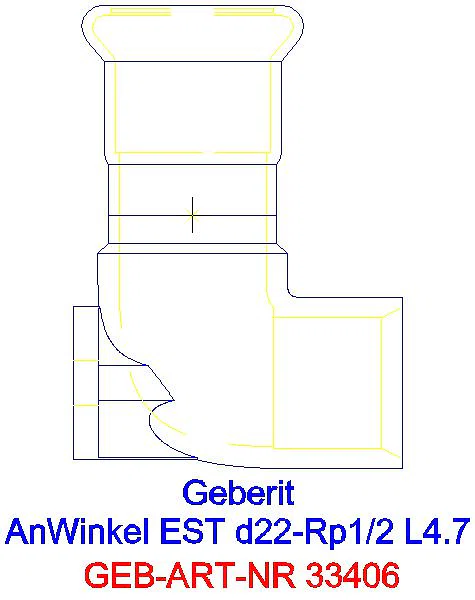GE Mapress Edelstahl Anschlusswinkel 90Gr d22-Rp1/2_33406_L