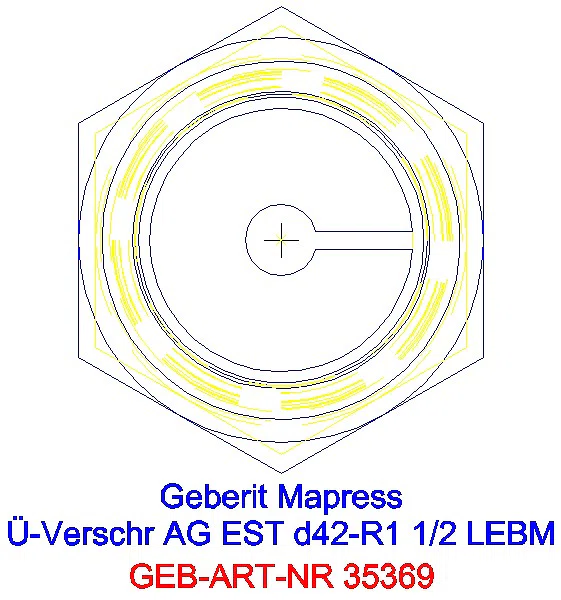 GE Mapress Edelstahl Übergangsverschr. mit AG ÜM aus ESt d42-R1 1/2_35369_L