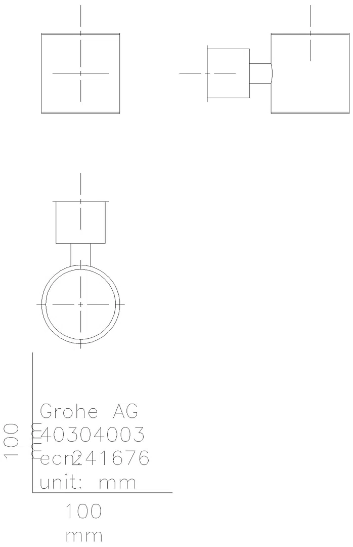 GROHE Halter Atrio 40884 für Glas oder Seifenspender satin steel