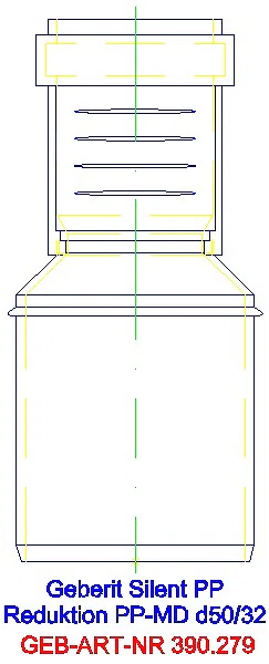 GE Silent-PP Reduktion exzentrisch d50/32_390.279.14.1_L