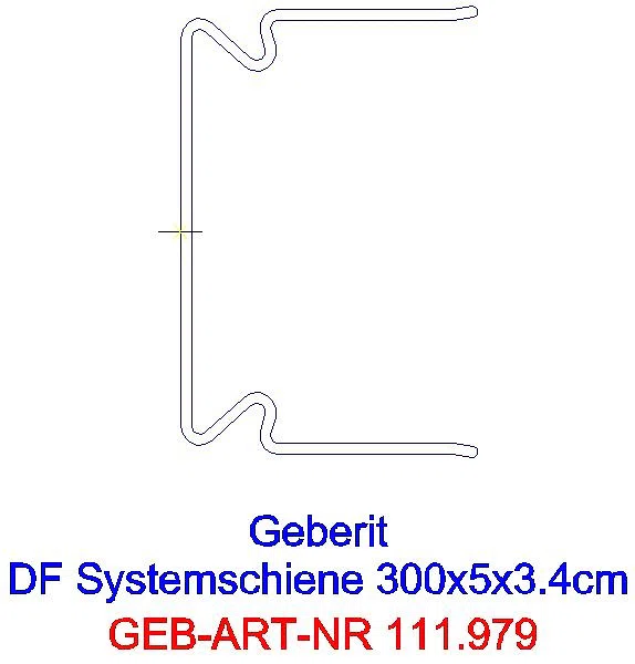 GE Duofix Set Systemschiene (2 St.) 300x5x3.4cm_111979001_L