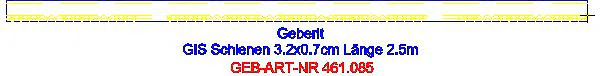 GE GIS Schiene verzinkt 3,2 x 0,7 cm_461.085.00.1_A