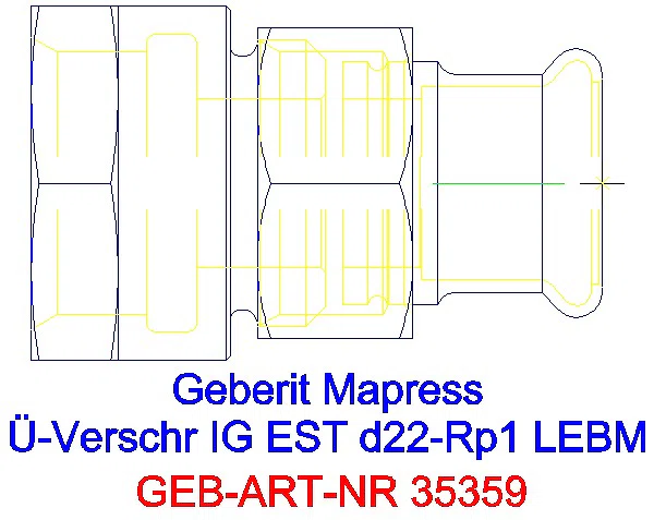 GE Mapress Edelstahl Übergangsverschr. mit IG ÜM aus ESt d22-Rp1_35359_G