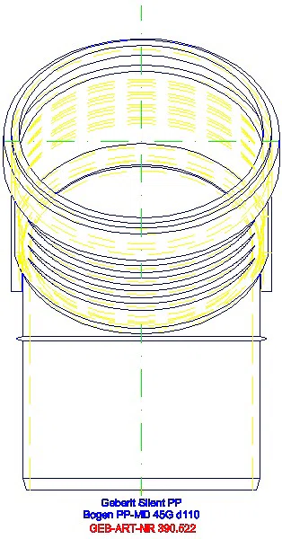 GE Silent-PP Bogen 45Gr d110_390.522.14.1_L