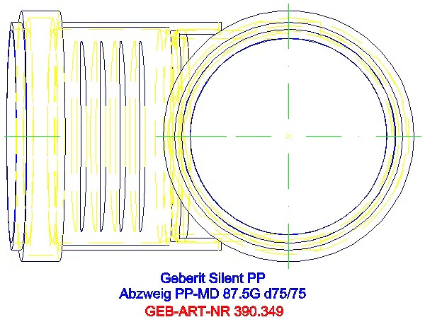 GE Silent-PP Abzweig 87,5Gr d75/75_390.349.14.1_G
