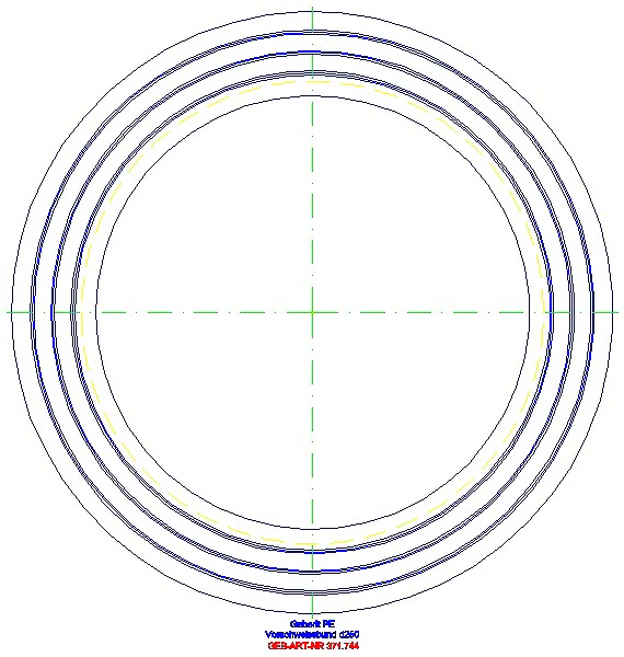 GE PE Vorschweissbund d250_371.744.16.1_G