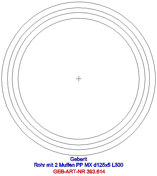 GE Silent-Pro Rohr mit 2 Muffen d160mm L300cm_393.614.14.1_A