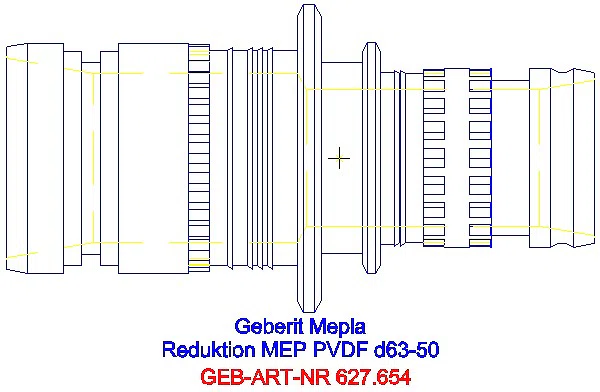 GE Mepla Reduktion PVDF d63-50_627.654.00.5_G