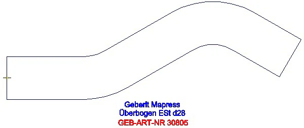 GE Mapress Edelstahl Überbogen d28_30805_A