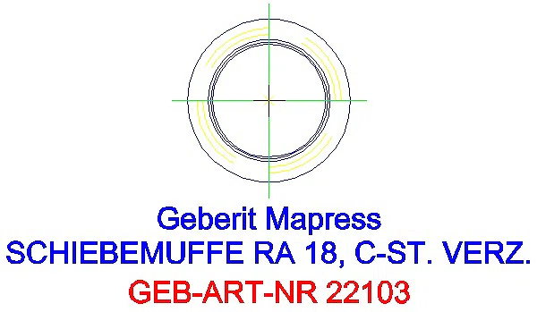 GE Mapress C-Stahl Schiebemuffe d18 verzinkt_22103_L