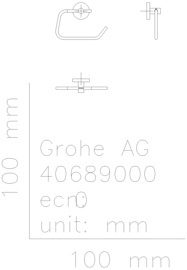 GROHE WC-Papierhalter Essentials 40689_1 ohne Deckel warm sunset gebürstet
