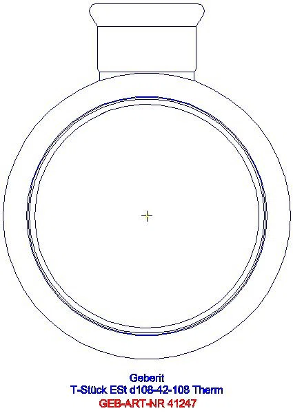 GE Mapress Therm T-Stück reduziert d108-42-108_41247_L