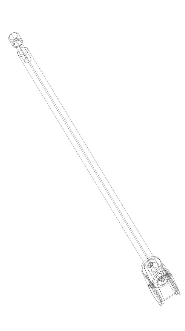 HEWI Bod-St. f.SKG 801.50.,L:697mm, Edst., Anb.farb. rubinrot
