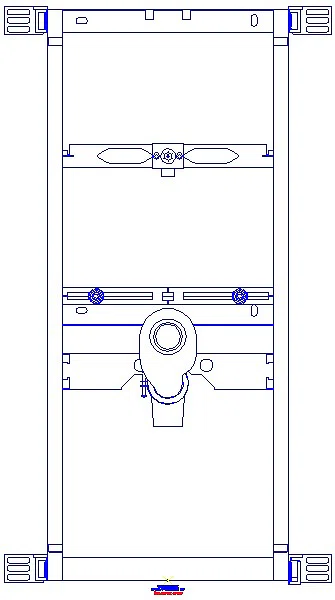 GE Kombifix Element für Urinal 109-127cm Universal, AP-Druckspüler_457.686.00.1_A