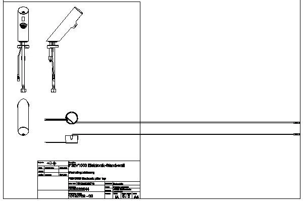 Standventil, F3, elek., o. Mischung, 6l, UP-Netzteil 230 VAC, F3EV1003
