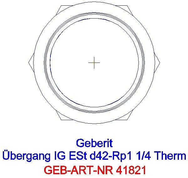 GE Mapress Therm Übergang mit IG d42-Rp1 1/4_41821_L