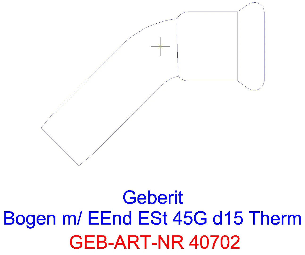 GE Mapress Therm Bogen 45Gr d15 d90/45 mit Befestigungsmat. etagiert_40702_l