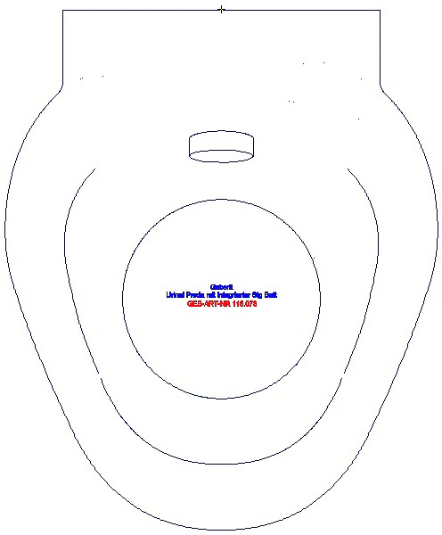GE Urinal Preda, mit integrierter Steuerung, Batteriebetrieb_116.073.00.1_G