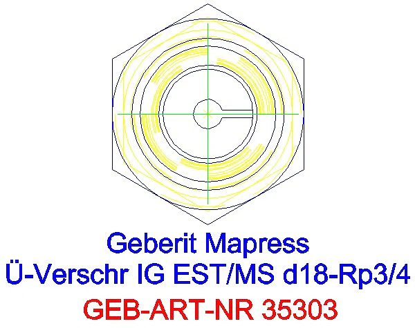 GE Mapress Edelstahl Übergangsverschr. mit IG d18-Rp3/4_35303_L