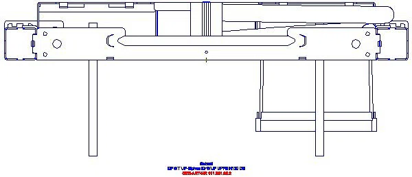 GE Duofix Element f. WT, 130 cm elektr. Wandarm. m. UP-Funkt.-Box UP-GV_111561002_G