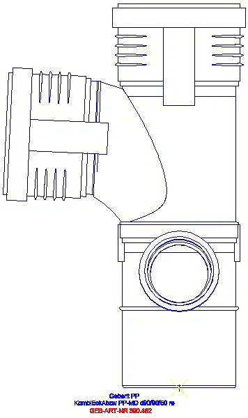 GE Silent-PP Kombiabzweig 87,5Gr rechts d90/90/50_390.462.14.1_L