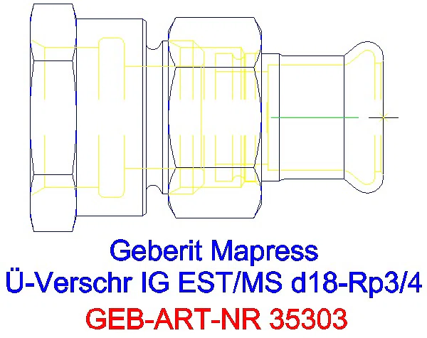 GE Mapress Edelstahl Übergangsverschr. mit IG d18-Rp3/4_35303_A