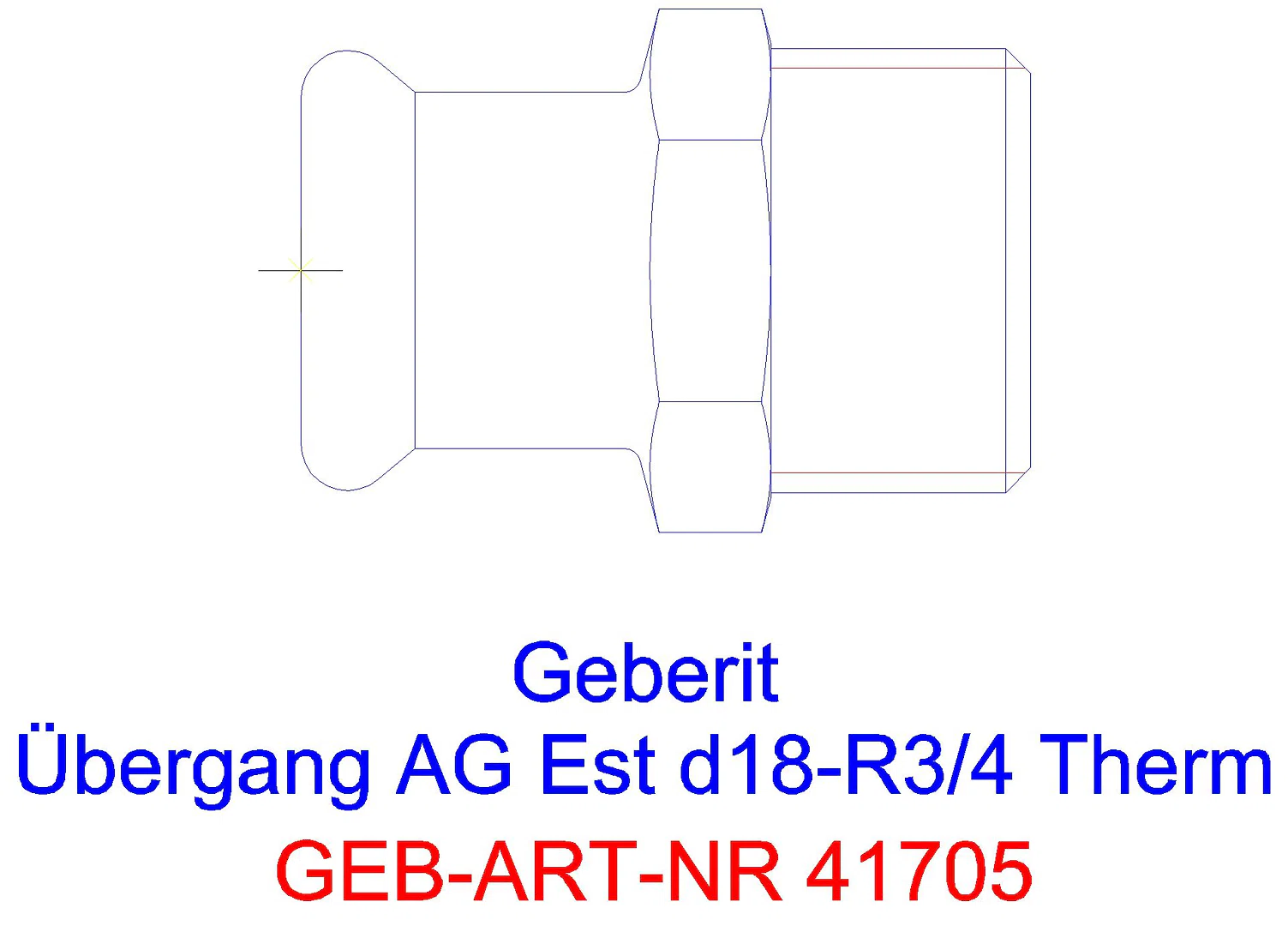 GE Mapress Therm Übergang mit AG d18-R1/2_41705_g