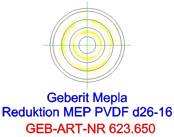 GE Mepla Reduktion PVDF d26-16_623.650.00.5_L