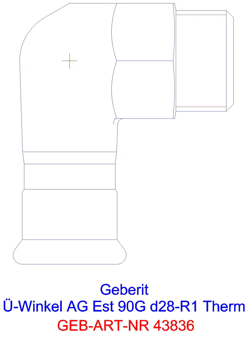 GE Mapress Therm Übergangswinkel 90Gr mit AG d22-R3/4_43836_l