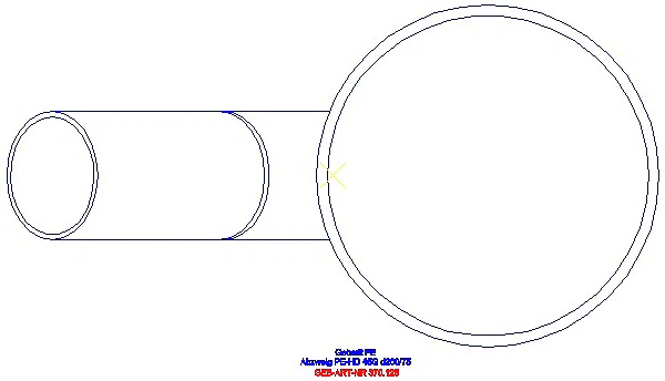 GE PE Abzweig 45Gr d200/75_370.125.16.1_G