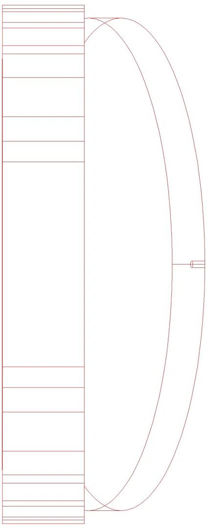 KESSEL-Rohrklappe DN 1000 aus Kunststoff (3D)