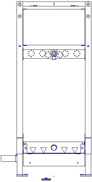 GE Duofix Element f. Dusche, 130cm mit W-Ablauf, W-Arm.UP, H: 65-90mm_111581002_A