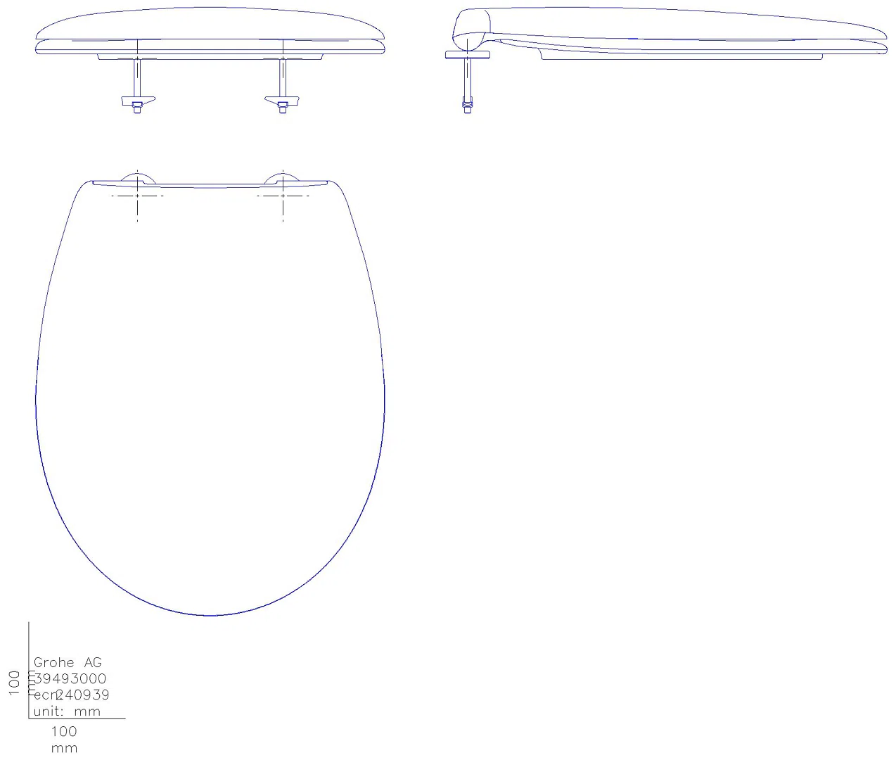 GROHE WC-Sitz Bau Keramik 39493 Soft close alpinweiß