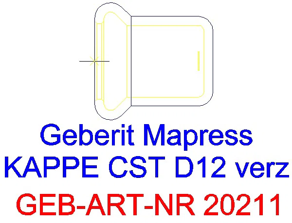 GE Mapress C-Stahl Kappe d12 verzinkt_20211_G