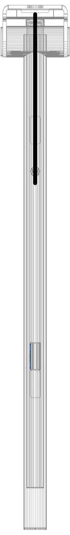 HEWI SK-Griff Duo (A), li, 750, WC-Spül/ FKT(E-Ausf.),PVD nickel gebü.