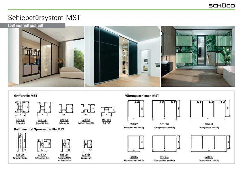 Schiebetürsysteme Schüco Interior Systems