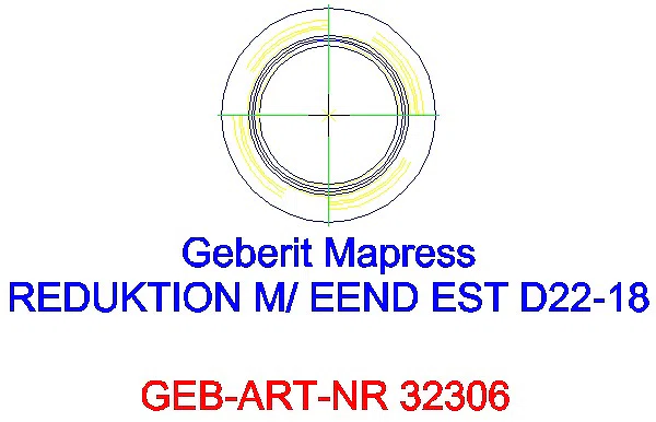 GE Mapress Edelstahl Reduktion mit Einschubende d22-18_32306_A